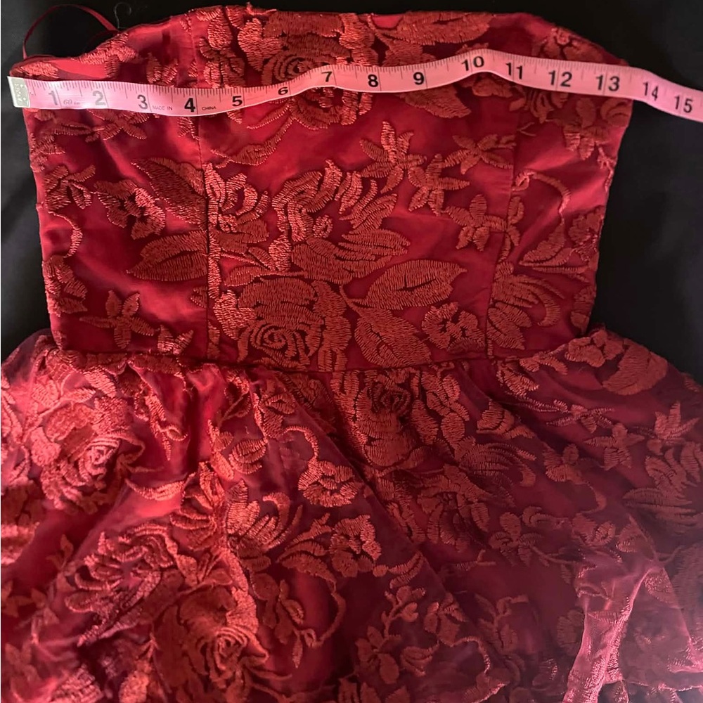 Altar’d State Red Strapless Dress - Picture 5 of 6